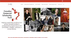 Desktop Screenshot of canadianscholarshipfund.co.uk